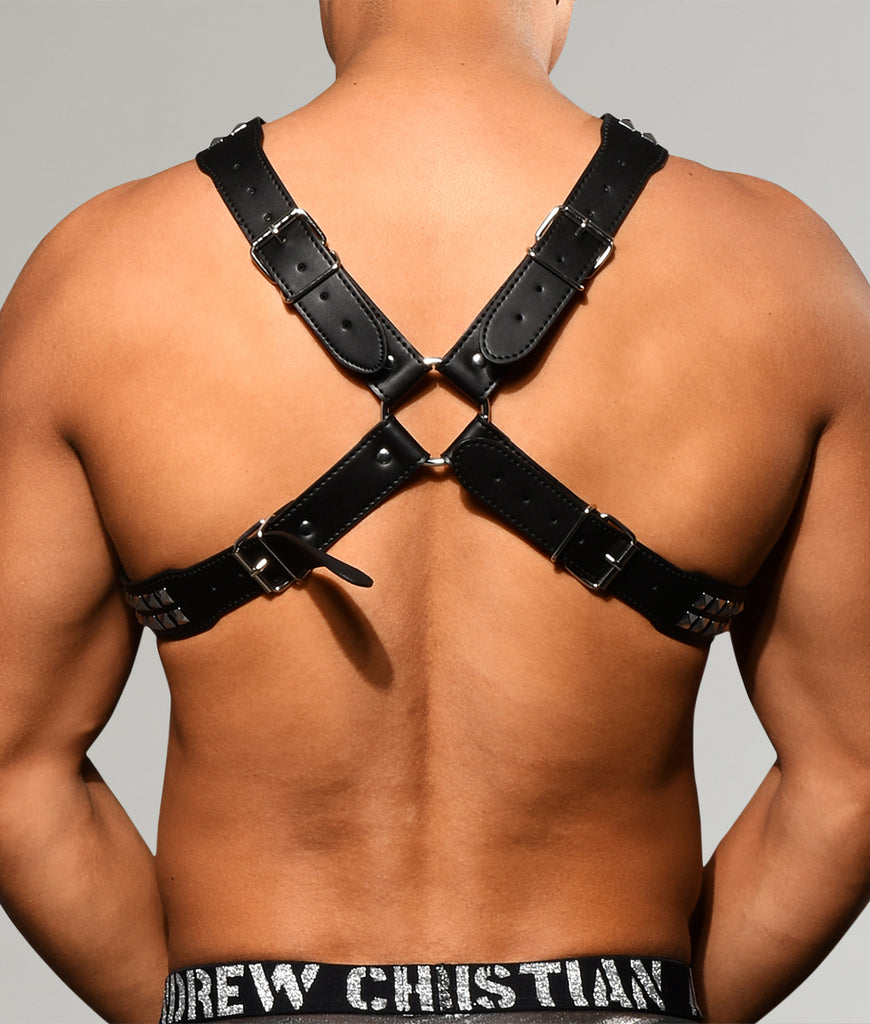 Andrew Christian Stud Harness Andrew Christian Stud Harness Black-silver