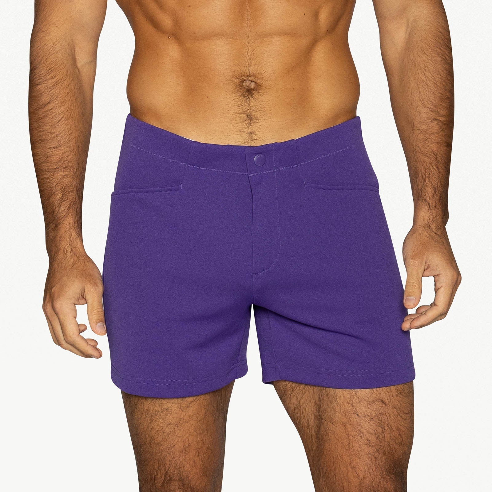 Bike Athletic Coaches Short 5" Inseam Purple