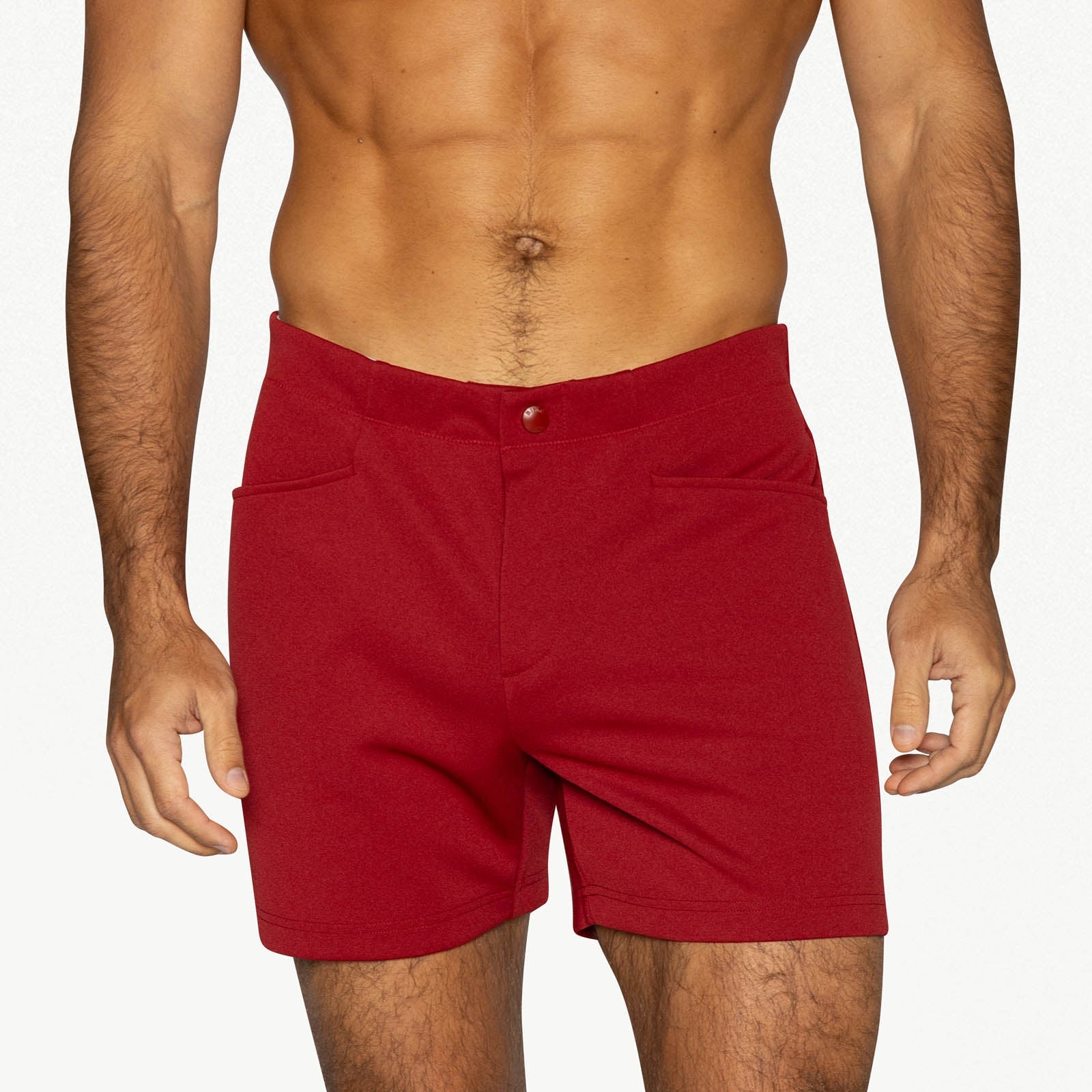 Bike Athletic Coaches Short 5" Inseam Red