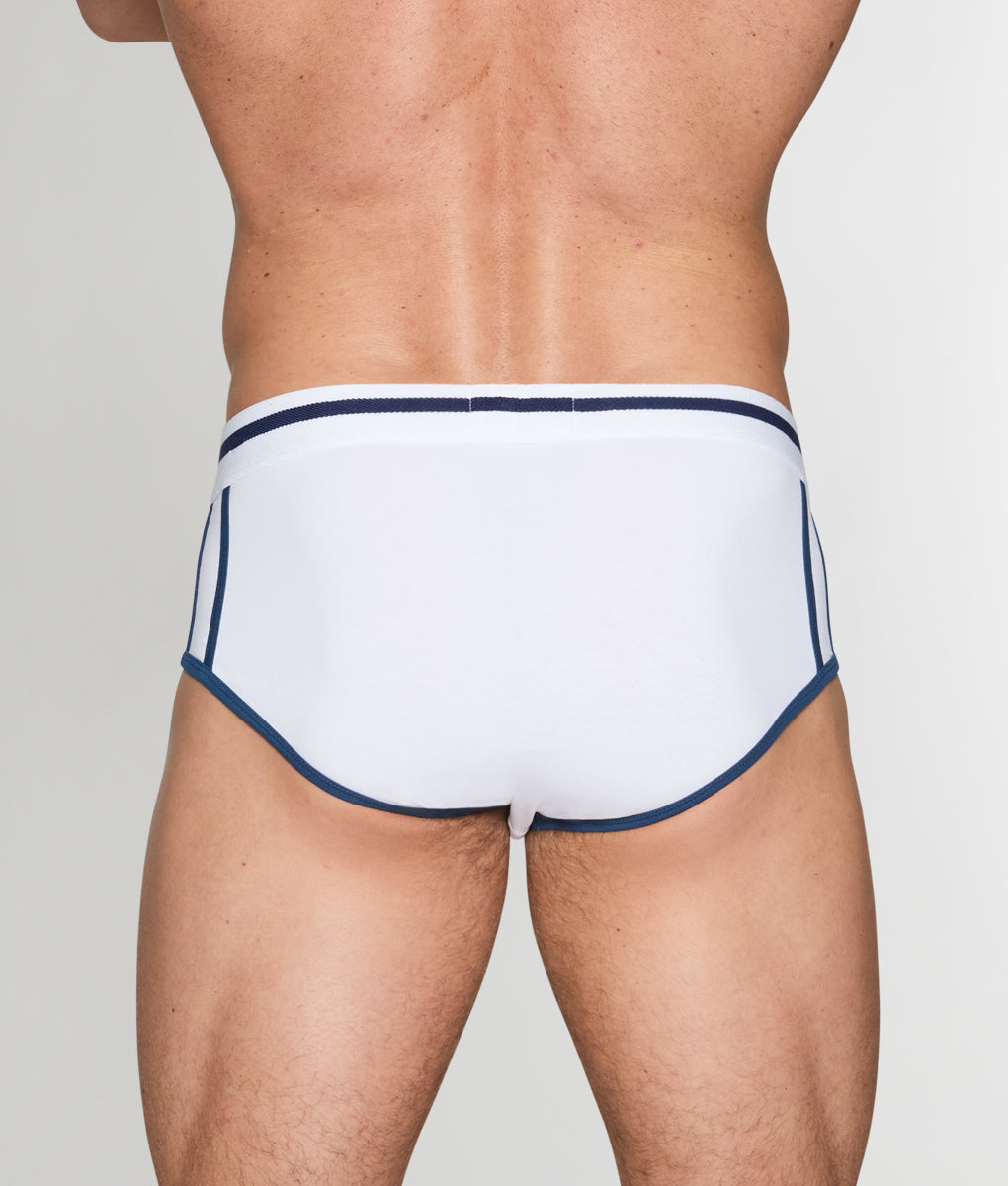 Bluebuck Nautical Brief Bluebuck Nautical Brief White-w-navy-blue-border