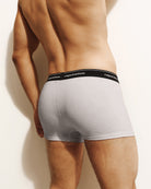 Reputation Boxer Brief 01 Stone Gray - men's low-rise boxer brief, flatlay front