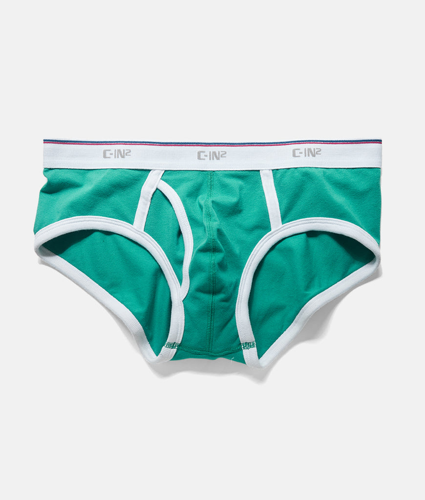 C-IN2 Throwback Fly Front Brief C-IN2 Throwback Fly Front Brief Vice-green