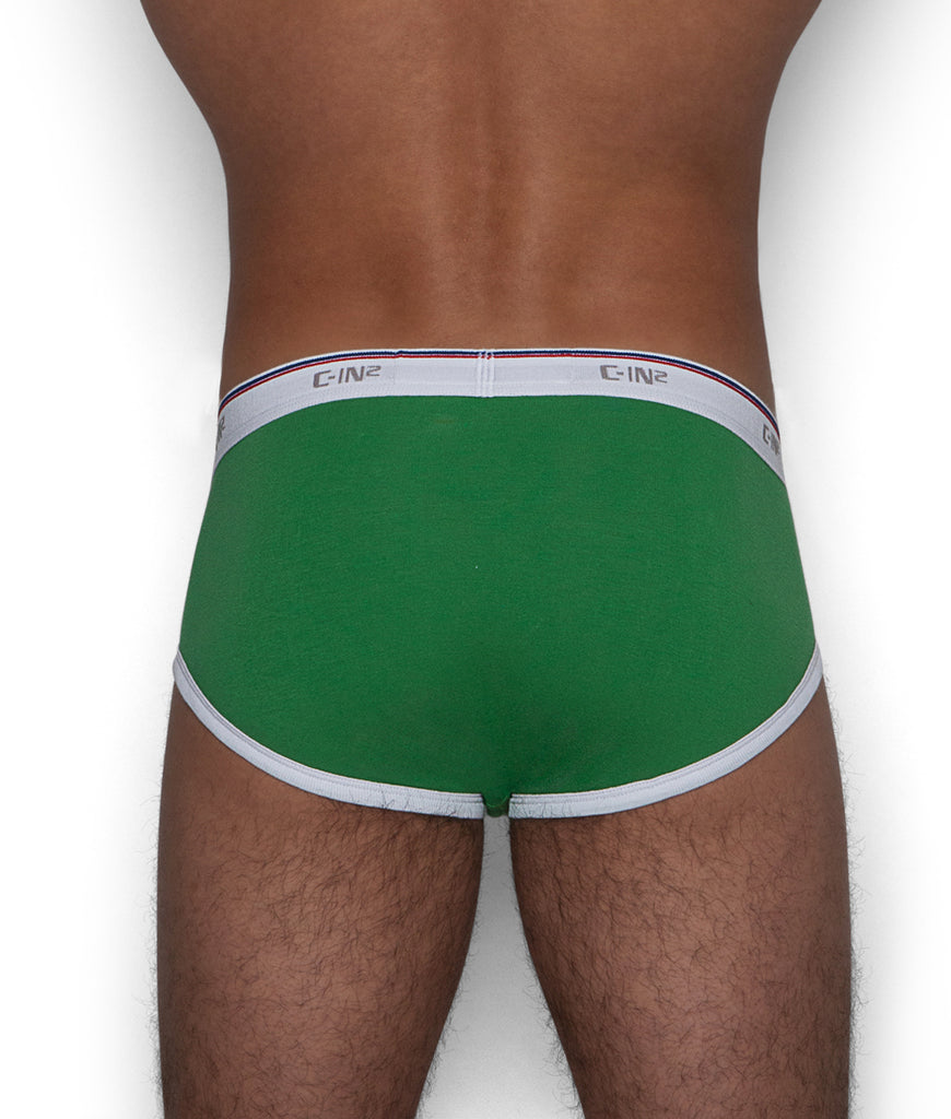 C-IN2 Throwback Fly Front Brief C-IN2 Throwback Fly Front Brief 4-train-green