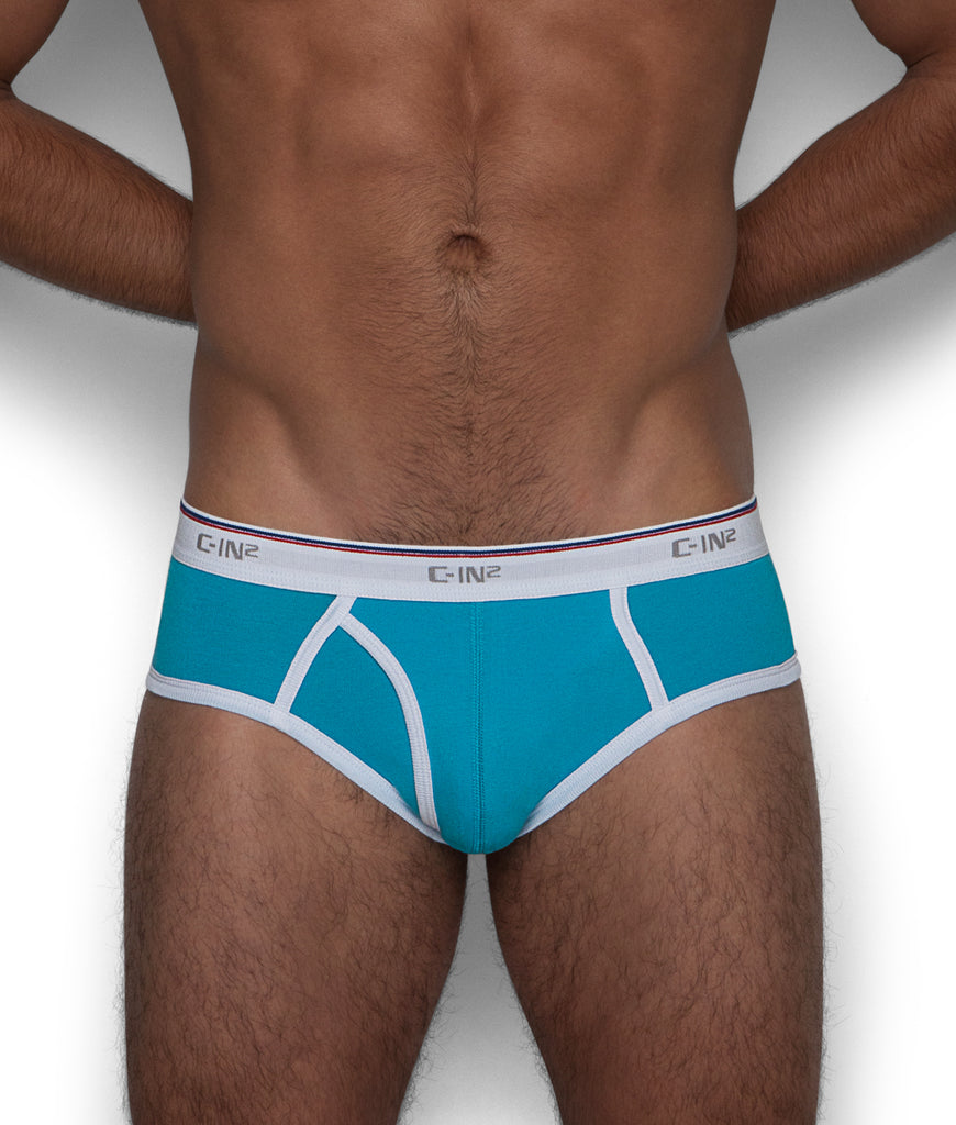 C-IN2 Throwback Fly Front Brief C-IN2 Throwback Fly Front Brief Neo-blue