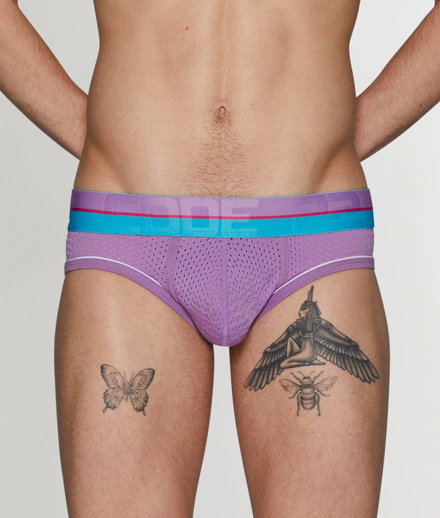 CODE 22 Bright Mesh Brief CODE 22 Bright Mesh Brief Grape