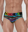 CODE 22 Pride Mesh Brief CODE 22 Pride Mesh Brief Black-pattern