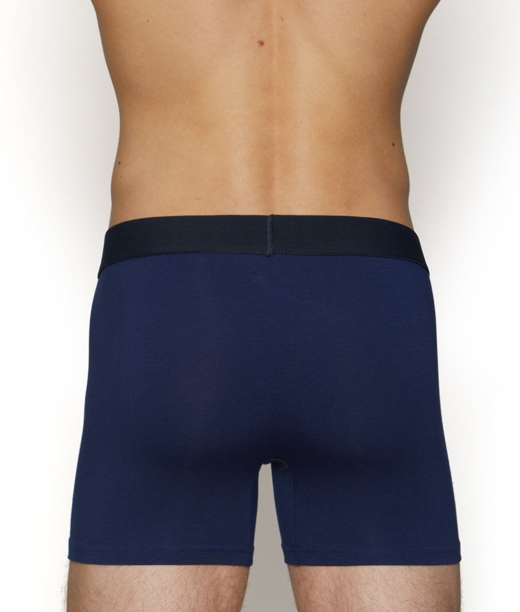 Wood Boxer Brief with Fly Deep-space-blue