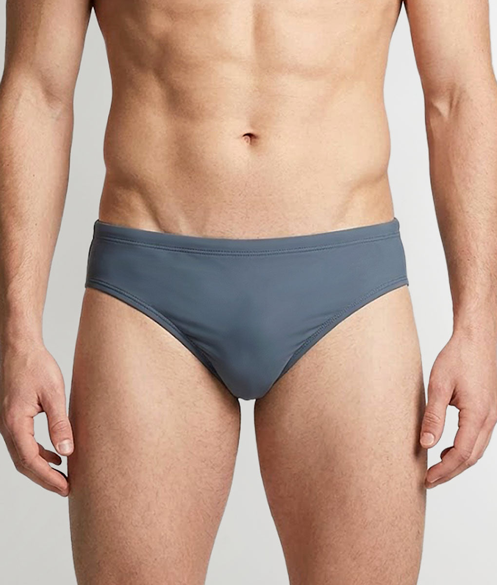 Sean & Val Classic Brief Pacific — men's quick-dry swim brief, product flat lay