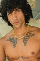 Etalon Infinity Chain - close-up of stacked gold-filled chains and clasp detail