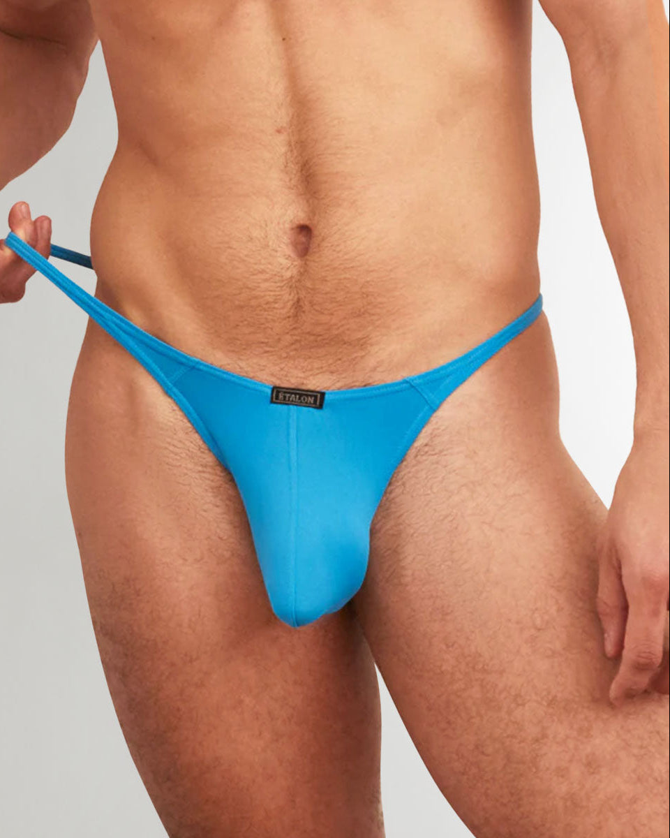 Etalon Neon Thong men's underwear — front view vibrant neon colorway
