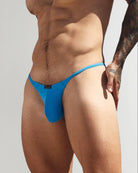 Etalon Neon Thong contoured pouch detail — bold color nylon thong