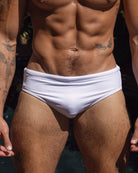 Étalon Perfect Fit Swim Brief Red - mens swim briefs Brazilian cut, front view