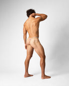 Teamm8 Flaunt Micro Thong Cherry - men's thong underwear smooth front panel, detail view