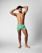 Teamm8 Harbour City Swim Short Tropical - 2-inch inseam men's swim trunks, rear view