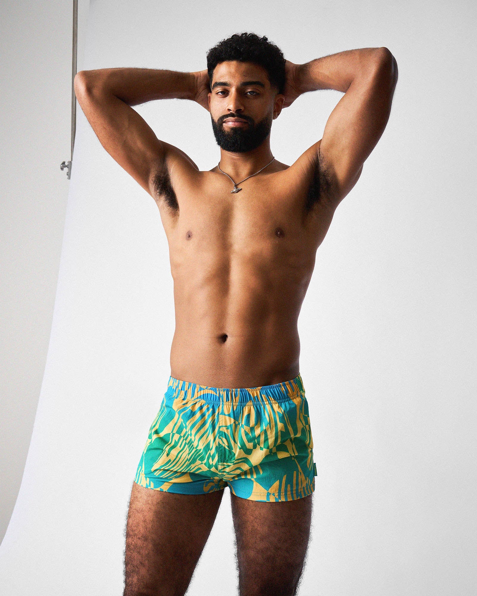 Teamm8 Harbour City Swim Short Tropical - men's limited-run swim short, beach lifestyle