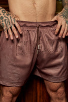 Etalon Crystal Shorts rhinestone ETALON logo close-up detail