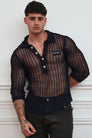 Etalon Knitted Long Sleeve Polo