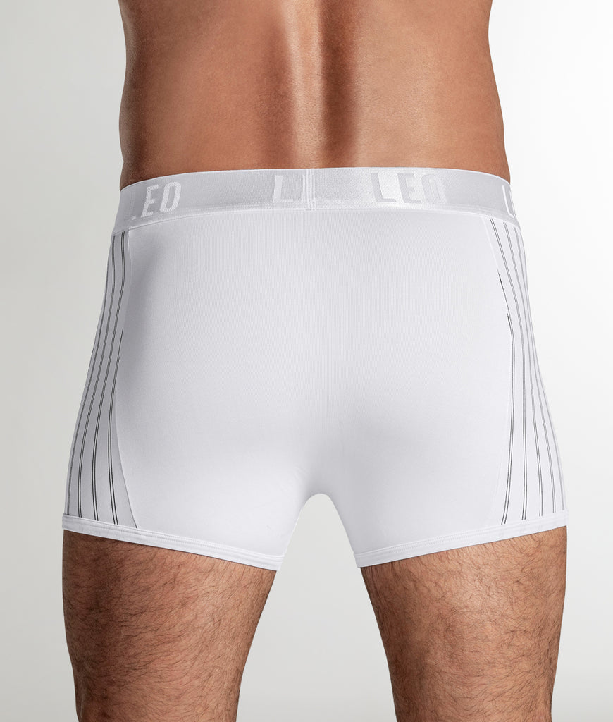 LEO Perfect Fit w/ Contrast Details Trunk LEO Perfect Fit w/ Contrast Details Trunk White