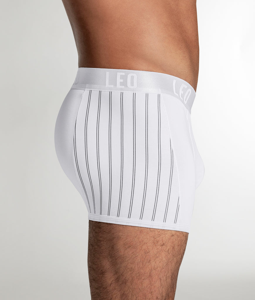 LEO Perfect Fit w/ Contrast Details Trunk LEO Perfect Fit w/ Contrast Details Trunk White