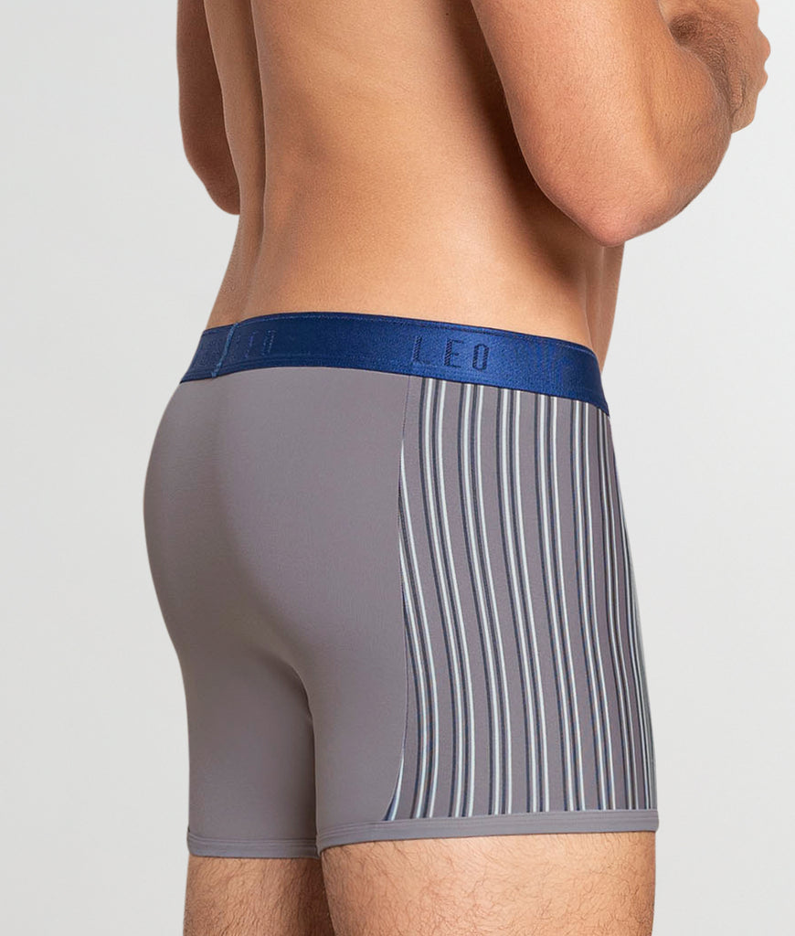 LEO Perfect Fit w/ Contrast Details Trunk LEO Perfect Fit w/ Contrast Details Trunk Light-grey-blue-waistband