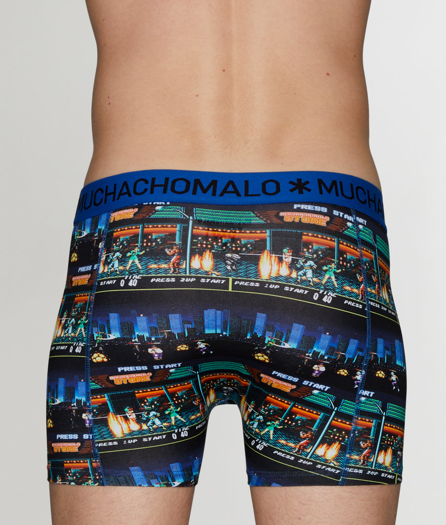 Muchachomalo Boxing Experience Boxer Brief Muchachomalo Boxing Experience Boxer Brief Print-blue