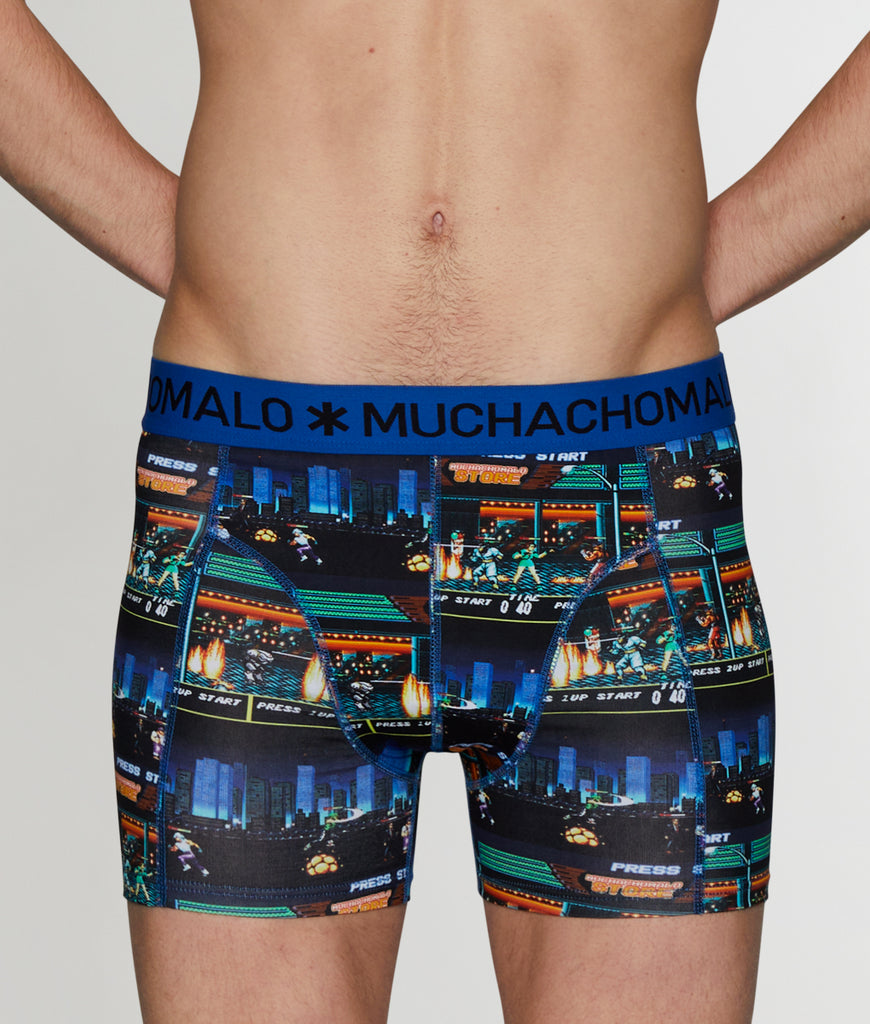 Muchachomalo Boxing Experience Boxer Brief Muchachomalo Boxing Experience Boxer Brief Print-blue