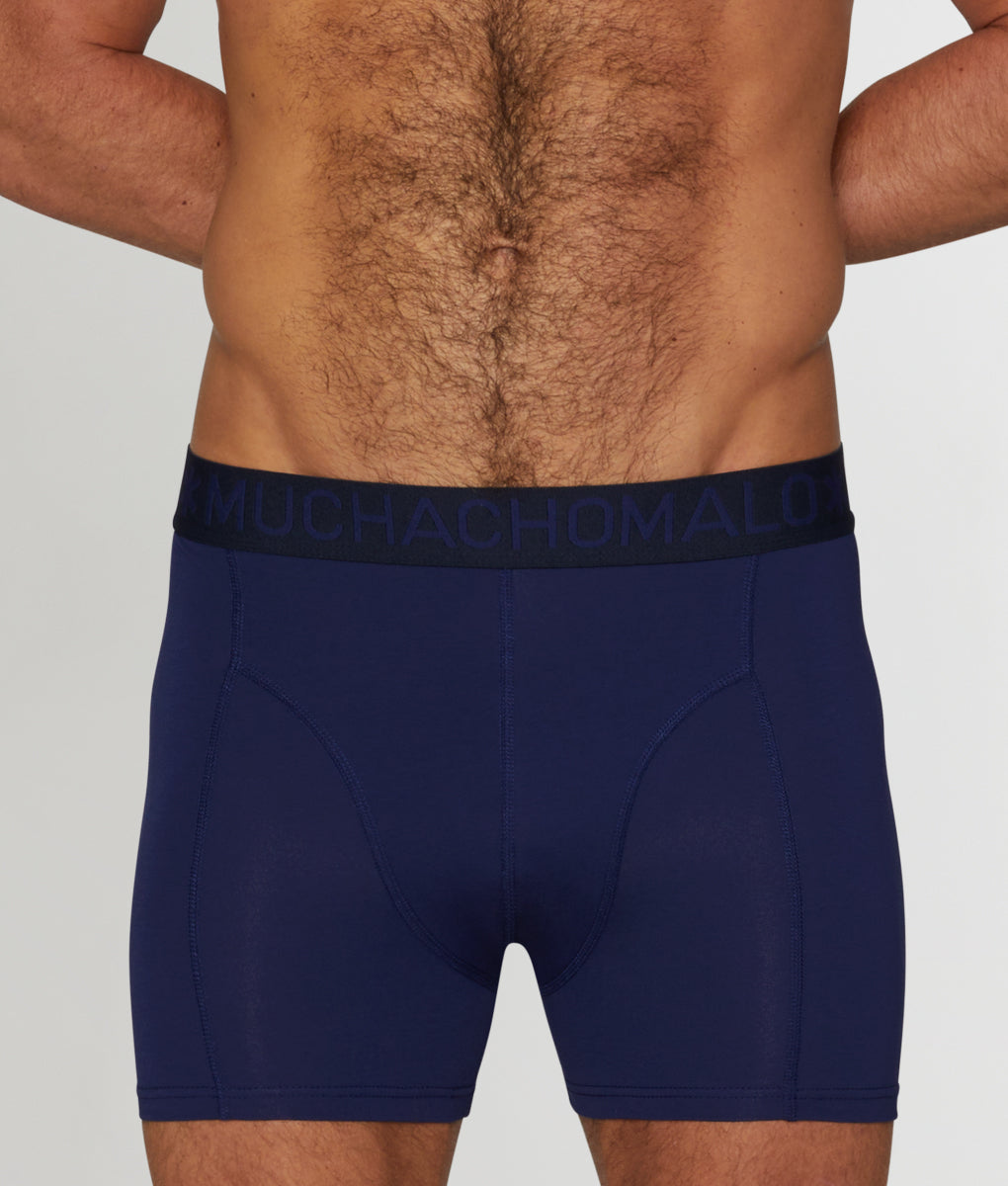 Muchachomalo Boxer da uomo in cotone da uomo in tinta unita multipack da 7 pezzi boxer taglio classico con elastico in vita, Nero/Blue/Blue/Blue/Blue/Blue/Blue/Blu, 7X-Large Muchachomalo Boxer da uomo in cotone da uomo in tinta unita multipack da 7 pezzi boxer taglio classico con elastico in vita, Nero/Blue/Blue/Blue/Blue/Blue/Blue/Blu, 7X-Large