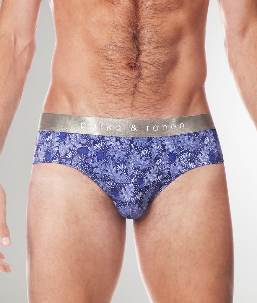 Parke & Ronen Printed Low-Rise Brief Parke & Ronen Printed Low-Rise Brief Cobalt-cassini