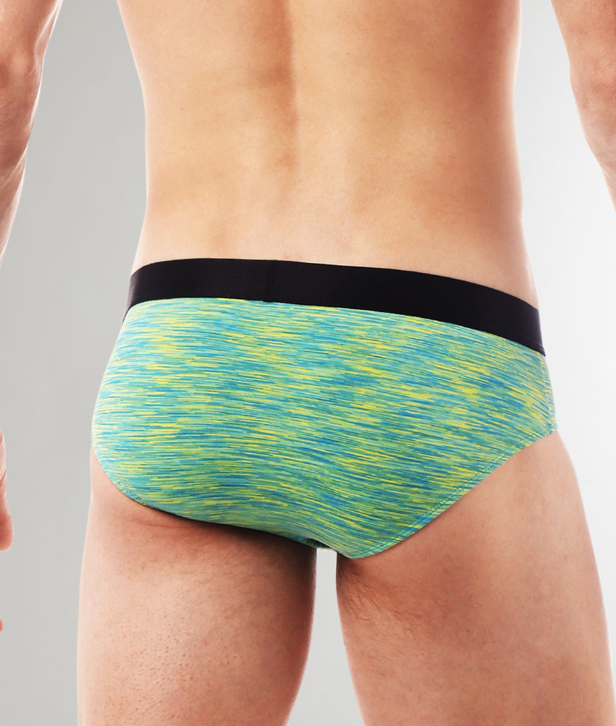 Parke & Ronen Space Dye Low-Rise Brief Parke & Ronen Space Dye Low-Rise Brief Lemon-lime