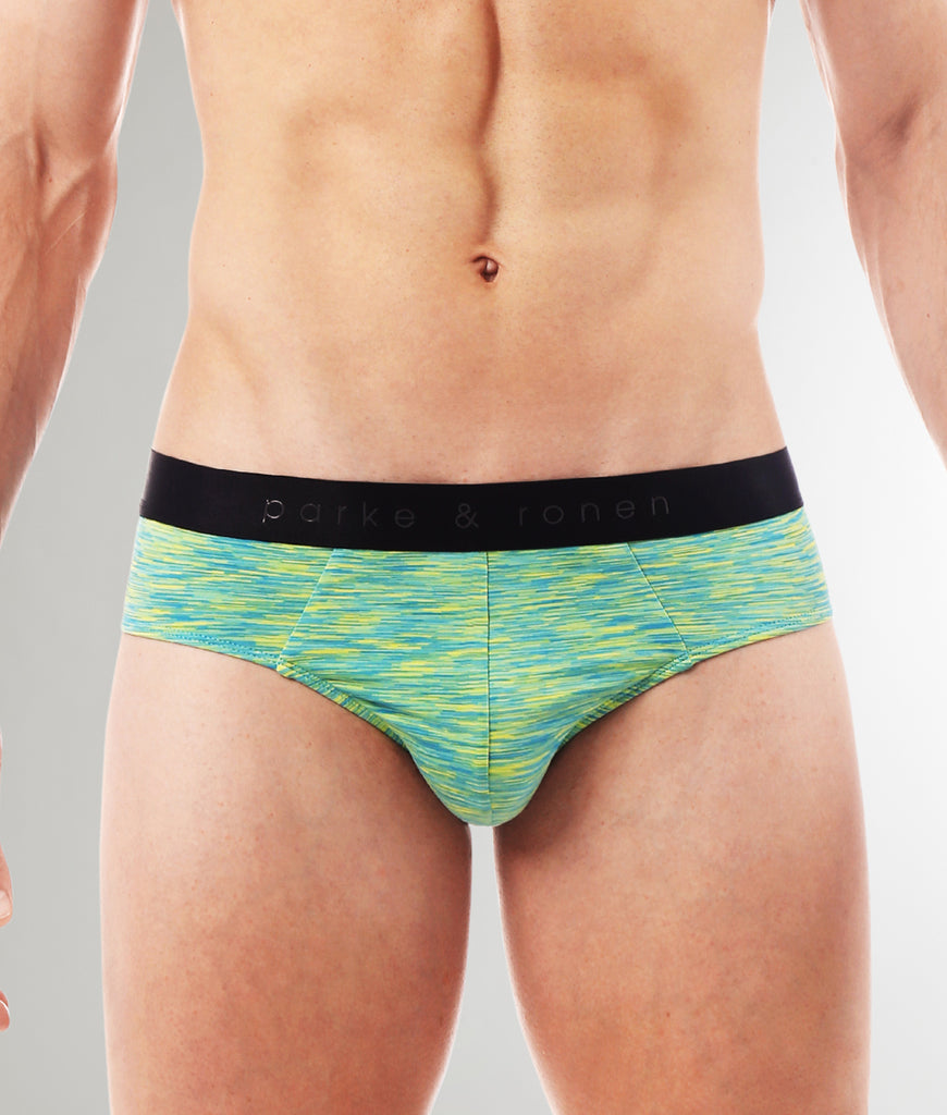 Parke & Ronen Space Dye Low-Rise Brief Parke & Ronen Space Dye Low-Rise Brief Lemon-lime