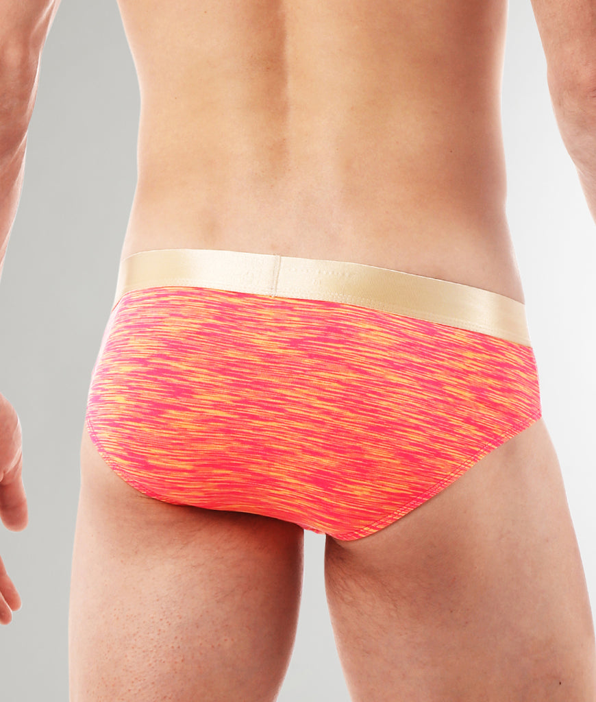 Parke & Ronen Space Dye Low-Rise Brief Parke & Ronen Space Dye Low-Rise Brief Strawberry-peach