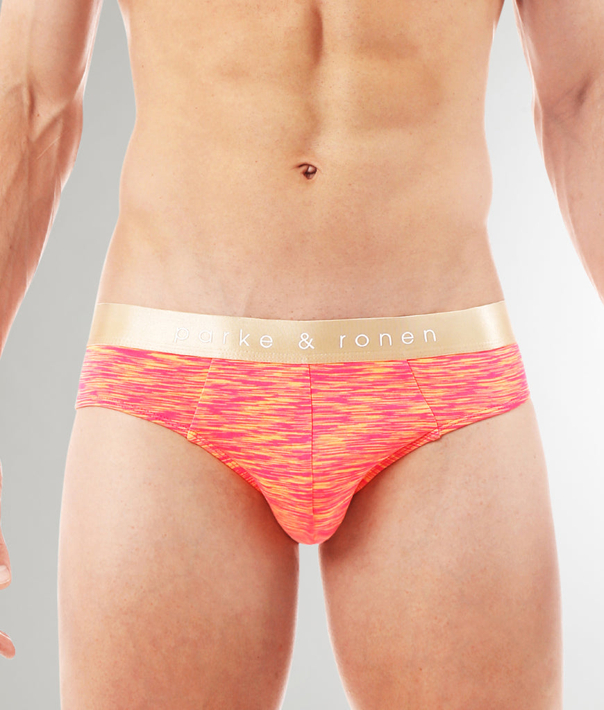 Parke & Ronen Space Dye Low-Rise Brief Parke & Ronen Space Dye Low-Rise Brief Strawberry-peach