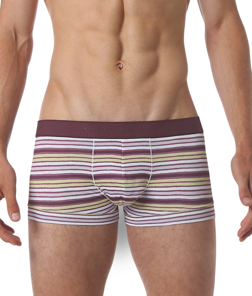 Parke & Ronen Printed Low-Rise Trunk Parke & Ronen Printed Low-Rise Trunk Polygraph-stripe-pink