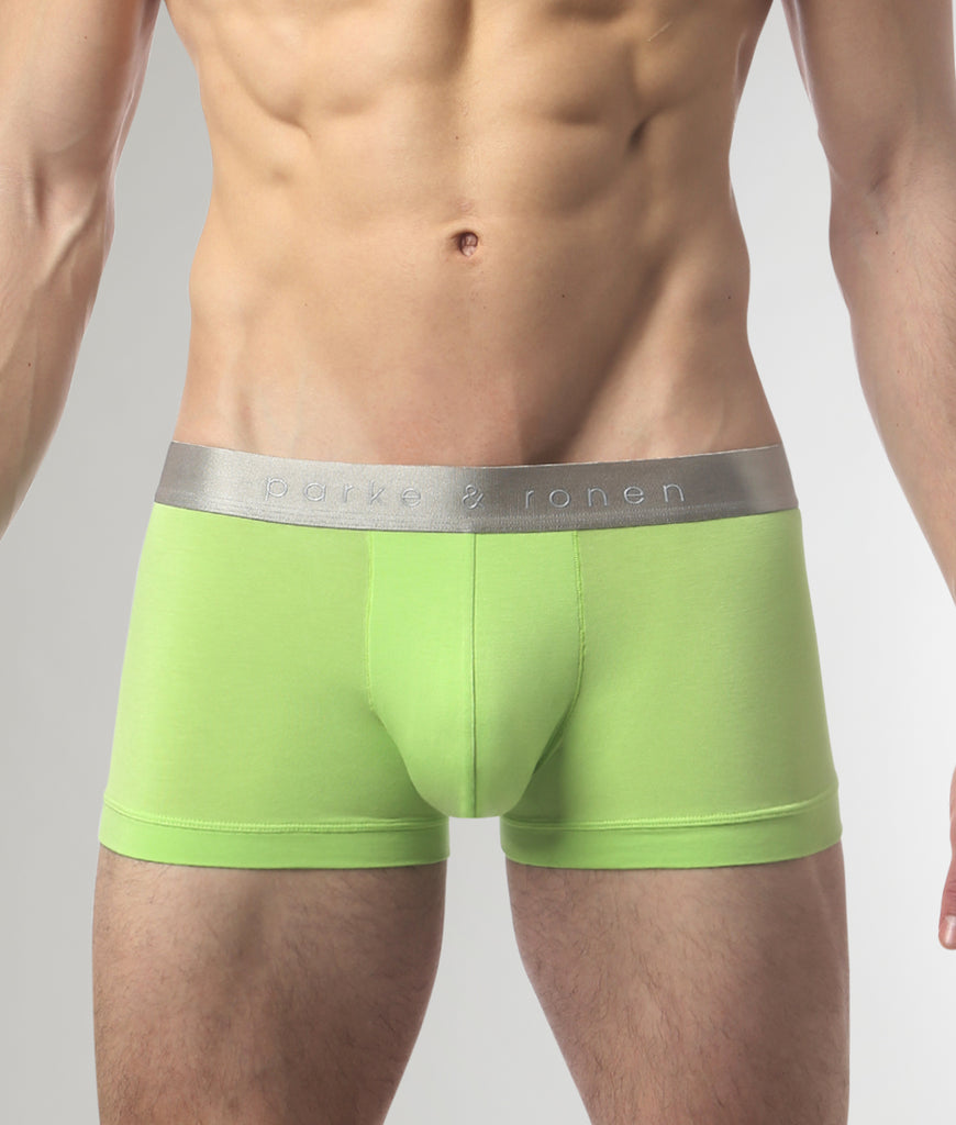 Parke & Ronen Solid Low-Rise Trunk Parke & Ronen Solid Low-Rise Trunk Lemon-lime