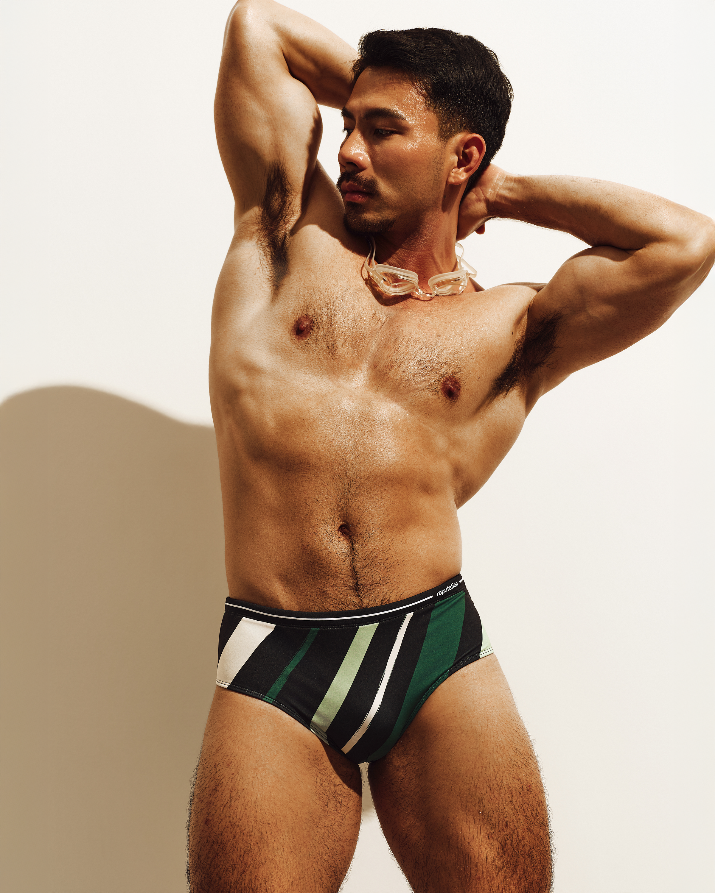 Reputation Sunga 02 Green Vector — men's sunga brief on-model lifestyle shot