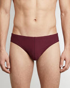 Sean & Val Ribbed Racer Brief Palermo — men's quick-dry swim brief, product flat lay