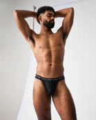 Teamm8 Ultra Sports Swim Brief Jet - men's swim brief flat lay, product view