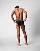 Teamm8 Ultra Swim Brief Jet - men's lined pouch swim brief, detail view
