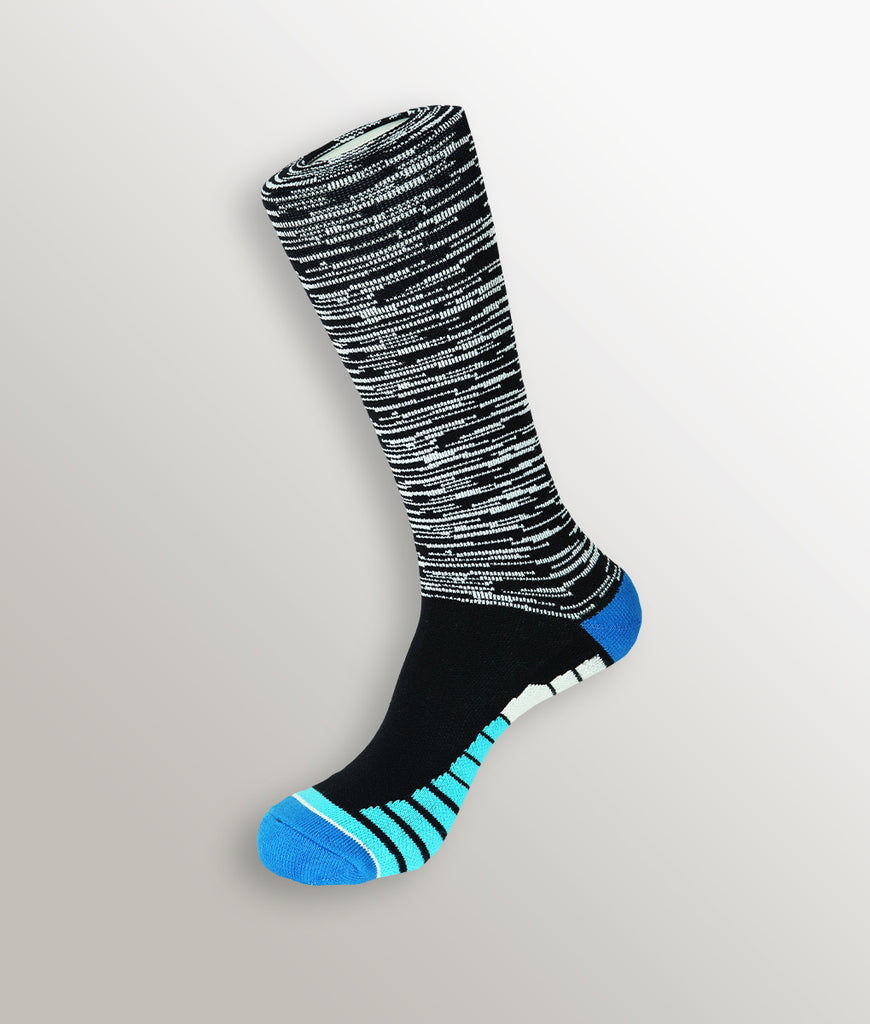 Unsimply Stitched Melange Athletic Sock Unsimply Stitched Melange Athletic Sock Black-white