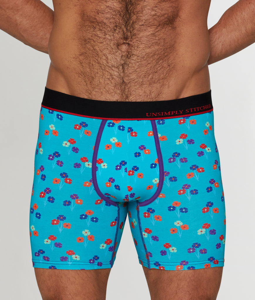 Unsimply Stitched Floral Boxer Brief Unsimply Stitched Floral Boxer Brief Aqua