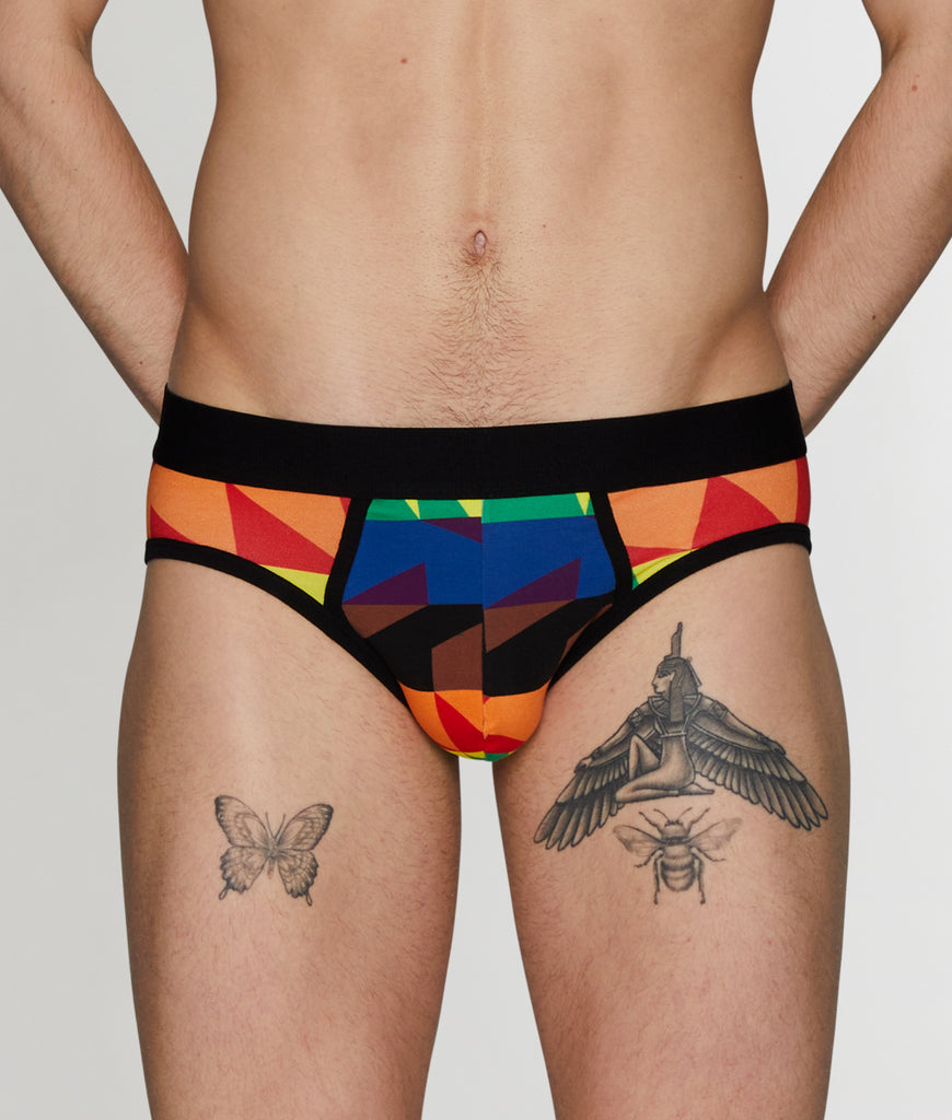 Unsimply Stitched Pride Squares Brief Unsimply Stitched Pride Squares Brief Pride-colors