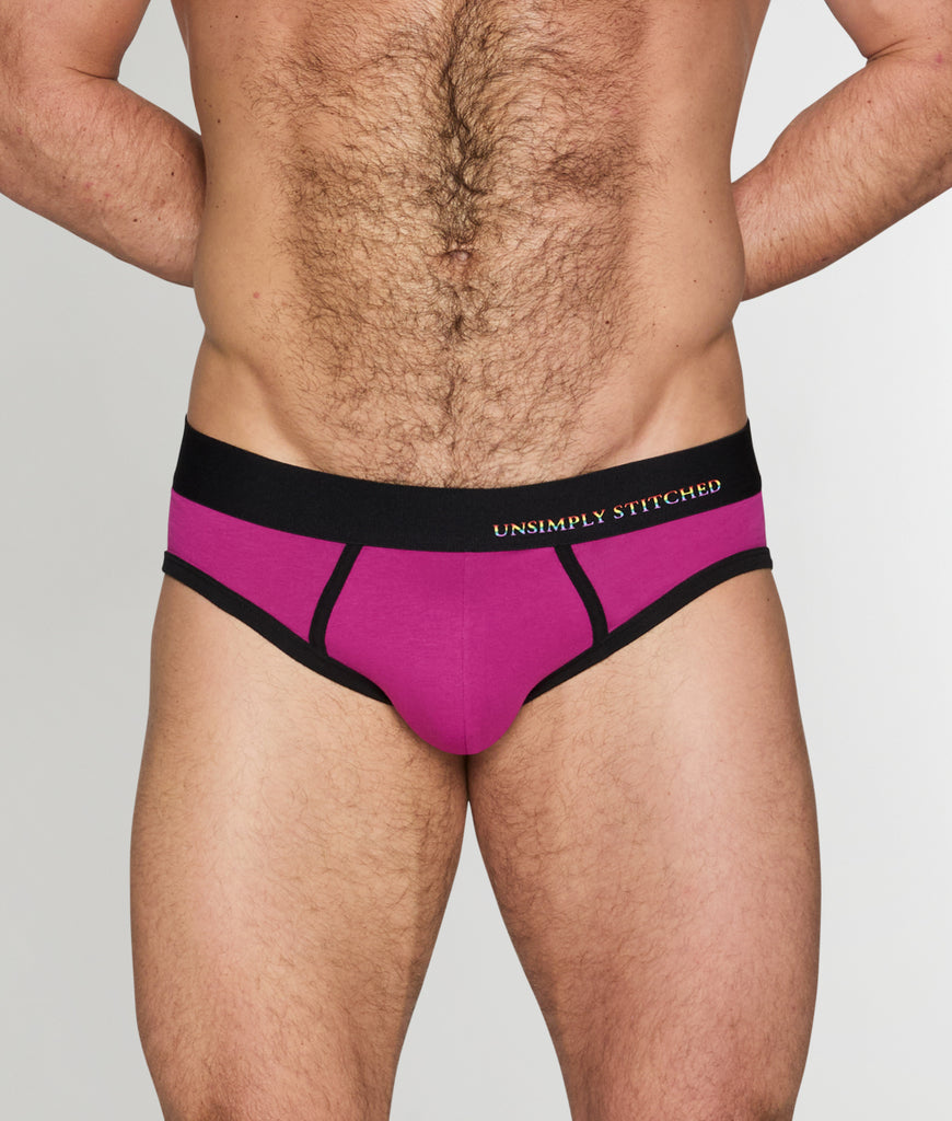 Unsimply Stitched Pride Solid Brief Unsimply Stitched Pride Solid Brief Purple