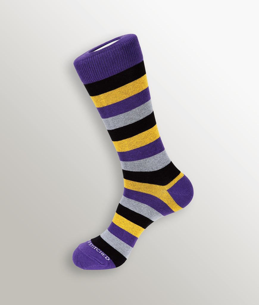 Unsimply Stitched Core Stripe Sock Unsimply Stitched Core Stripe Sock Core-purple