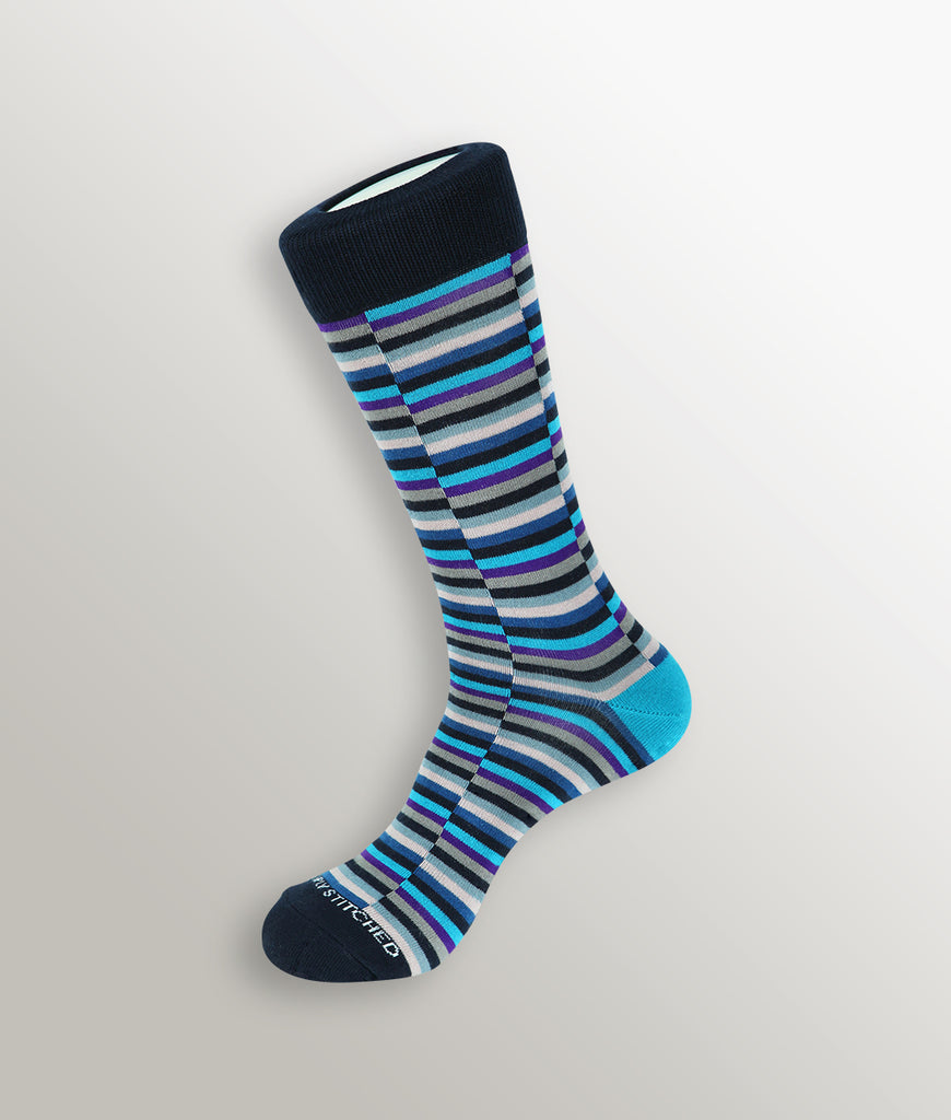 Unsimply Stitched Crew Sock Unsimply Stitched Crew Sock Blue