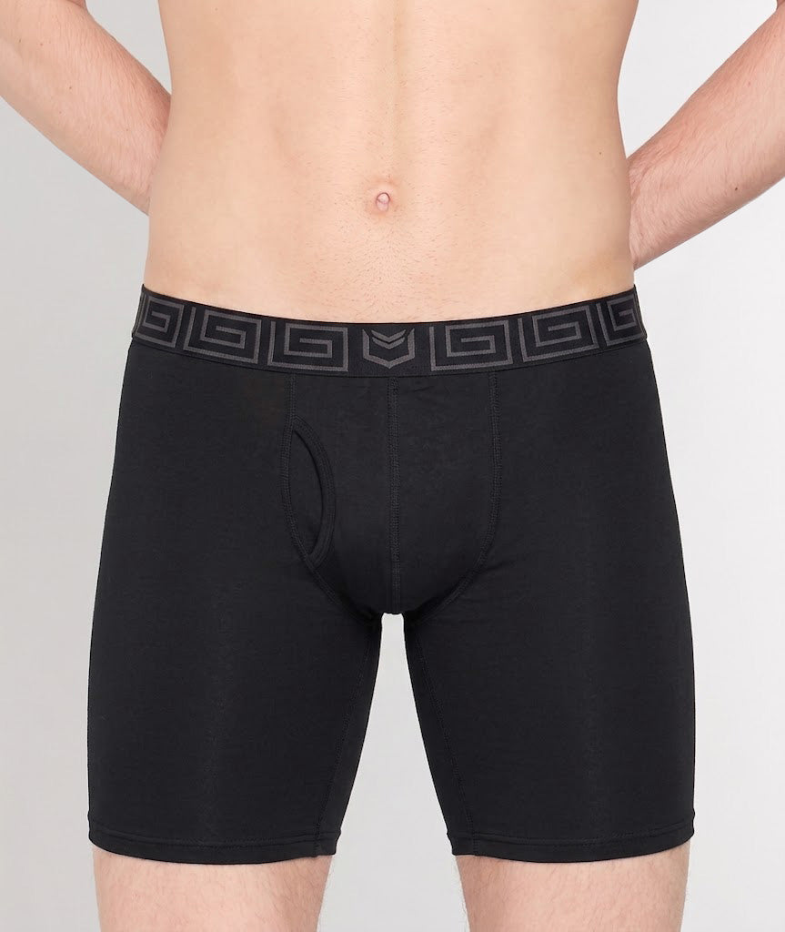 Sheath V Bamboo Men's 8" Sports Performance Boxer Brief