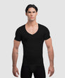Rounderbum Cotton Compression Deep V-Neck T-Shirt