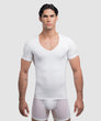 Rounderbum Cotton Compression Deep V-Neck T-Shirt