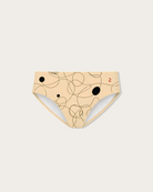 Reputation Sunga 02 Yellow Drawing — men's ultra-matte sunga brief flatlay