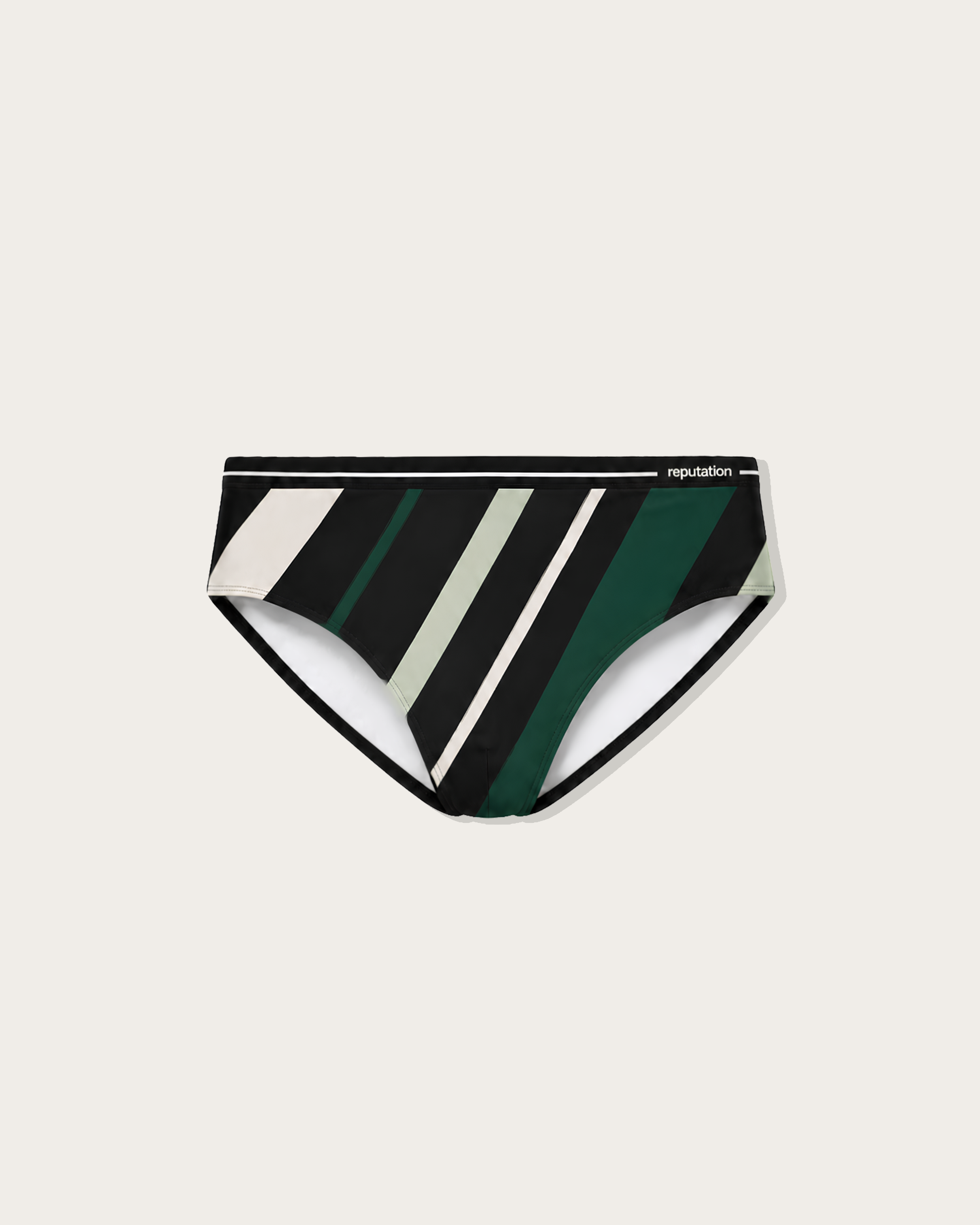 Reputation Sunga 02 Green Vector — men's ultra-matte sunga brief flatlay