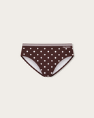 Reputation Swim Brief Sunga 02 Brown Polka Dots — men's swim brief poolside lifestyle chlorine-resistant